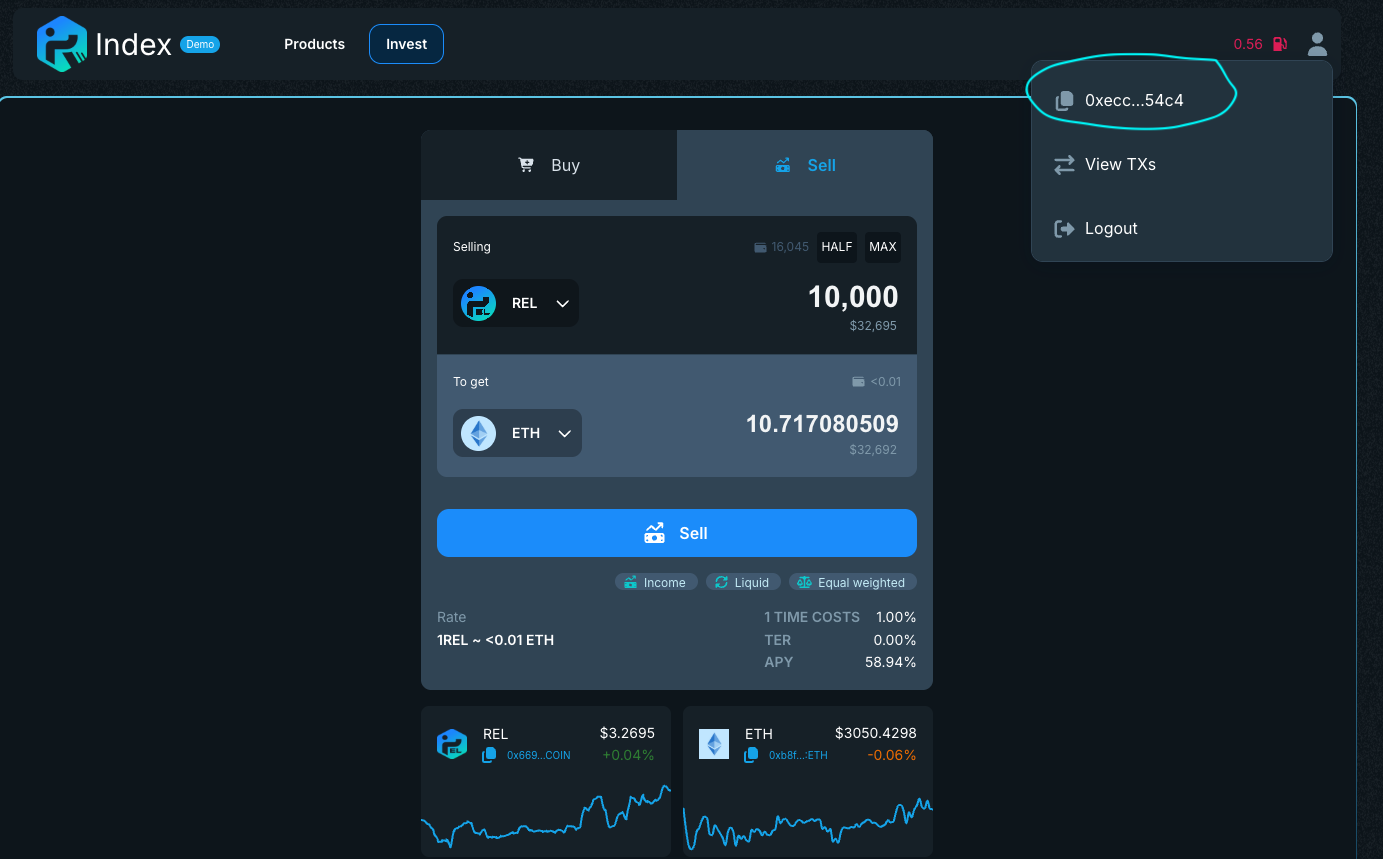 Where to find wallet address